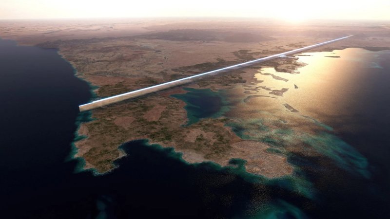 V Saúdské Arábii budují megaprojekt The Line - pomaleji než bylo očekáváno.