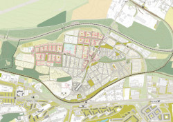 Budoucnost Kyjí-Hutí, mapa.