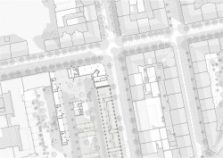 Bytový dům v Karlíně, situace, Barbora Červeňová