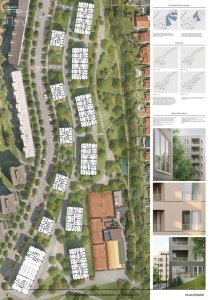 Bytový komplex Andromeda v Košících, situace, re:architekti