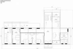 Nová pobočka KOMA Rent, schématický půdorys 1.N.P.