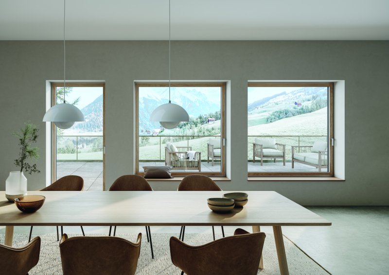 Okna Schüco AWS WoodDesign