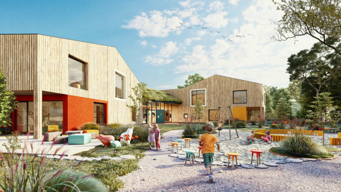 Školka v Českém Brodě, vizualizace, MS Architekti