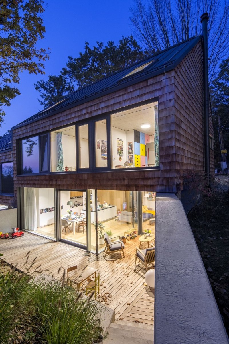 Dvojdům v lese, Architekti.sk