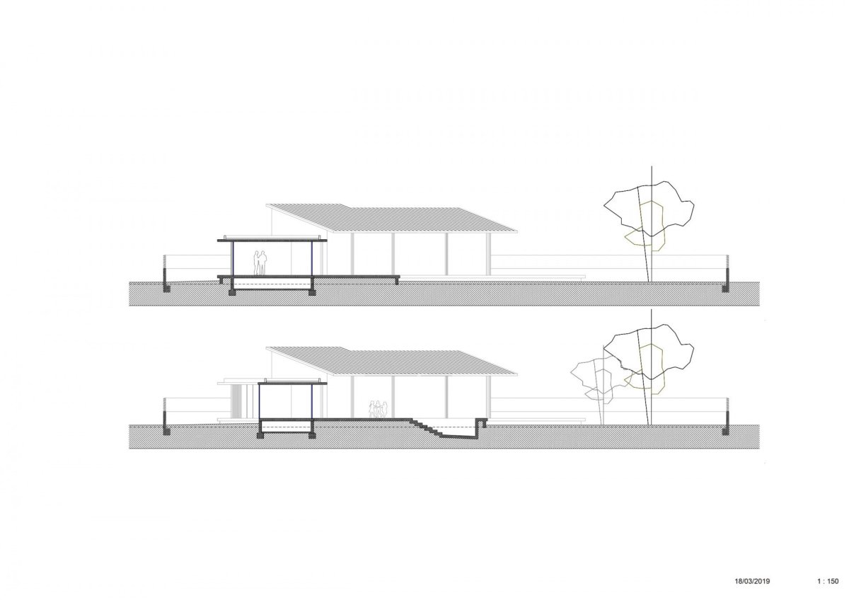 Rodinný dům Vivienda en Elche ve Špandělsku, Estudio Arn Arquitectos, pohled jihozápad
