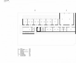 Pavilon rehabilitace Nemocnice Rudolfa a Stefanie Benešov, STA, projektový ateliér - půdorys 3. N.P.