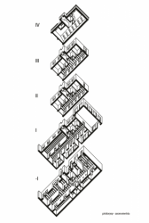 Administrativní sídlo firmy Jolly Joker, axonometrické schéma, Totalstudio