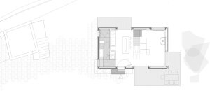 Rodinný dům Casa Montaña ve Španělsku, Baragaño Architects, půdorys přízemí