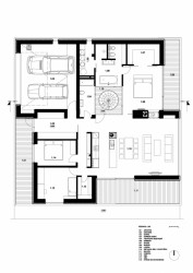 Rodiný dům Prešov-Vydumanec, půdorys 1 NP, zerozero