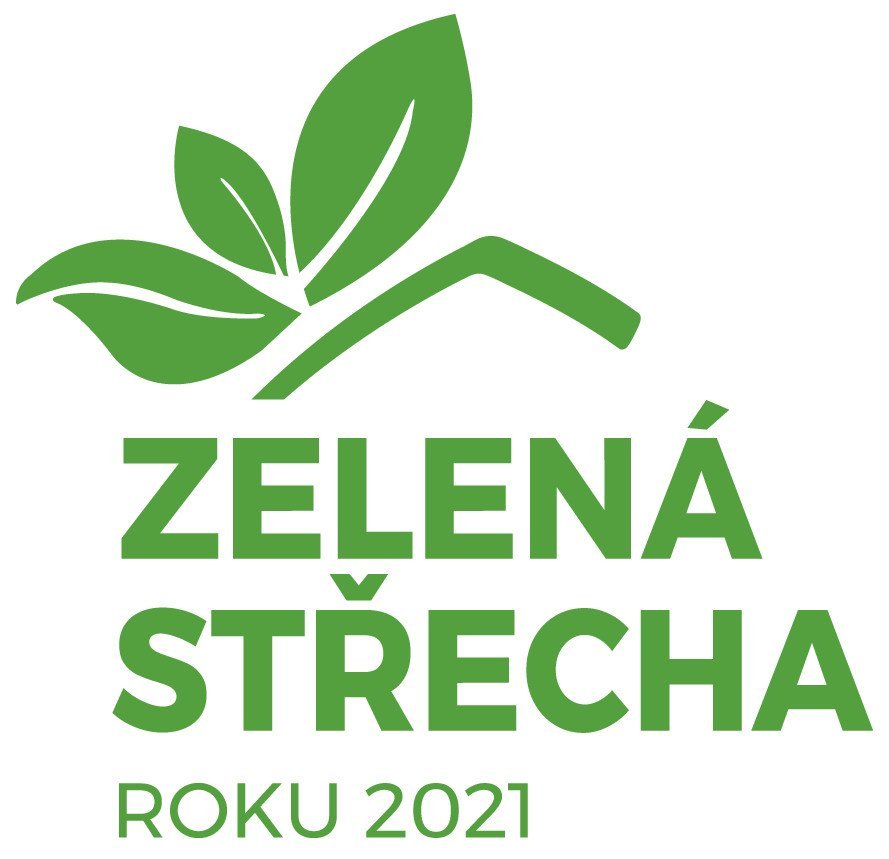 Zelená Střecha roku 2021, logo.