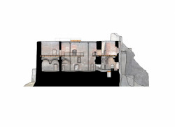 Rekonstrukce paláce hradu Helfštýna, řez-b, Atelier-r / Miroslav Pospíšil, Martin Karlík