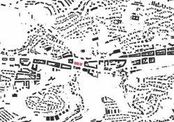 Subcentrum Klamovka - Nové lokální centrum v Plzeňské ulici, schwarzplan, Klára Jeníková