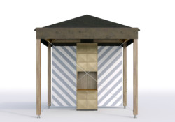 Návrh na přístřešky pro stráže Pražského hradu (spolu s ateliérem HRA) (Josef Čančík; Wichterkreuz – návrat zmizelého)