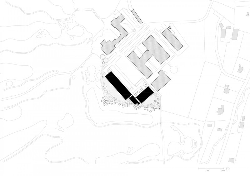 Tee House Beskydy, CMC architects, situace
