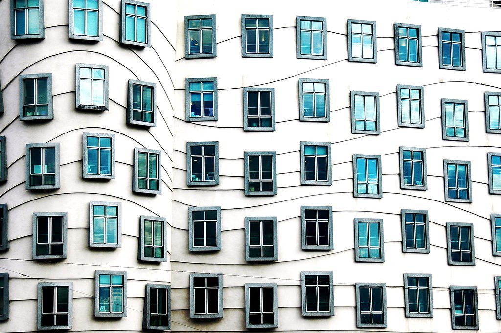 Vladu Milunićovi se na finální podobě domu podařilo spolupracovat s již tehdy významným americkým architektem a představitelem dekonstruktivismu Frankem O. Gherym. Parcelu zakoupila a výstavbu domu financovala nizozemská pojišťovna Nationale Nederlanden. Budově se nakonec nepodařilo vtisknout pouze kulturní náplň, jak si Vlado Milunić představoval. „Velmi mě mrzí, že postavený dům je dnes plný nepřístupných kanceláří s drahou restaurací v posledním patře a nikoli domem všem přístupné kultury," komentoval situaci v roce 2003.