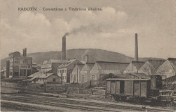 Dobová fotografie Vindyšovy továrny v Radotíně.