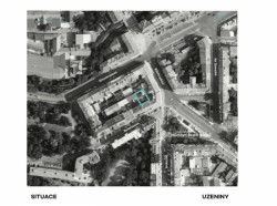 Bývalá Výrobna uzenin v Nuslích, Atelier Hoffman, situace