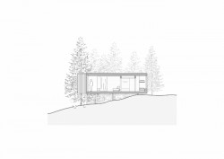 Sheltre pre hotel Bjornson, Ark-shelter / Michiel De Backer, Viktor Mikovčák, Martin Mikovčák, řez