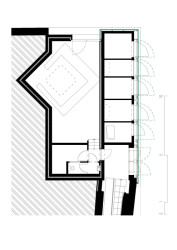 Půdorys (Vstupní objekt do zámeckých sklepů s trafostanicí v Kroměříži od Atelier Štěpán)