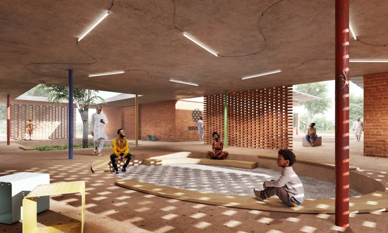 Čeští lékaři a LUNI architekti staví dětskou kliniku, která zajistí péči o nemocné se srpkovitou anémií. (vizualizace)