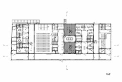 Obecní dům a radnice v Ďáblicích, půdorys, A.LT Architekti