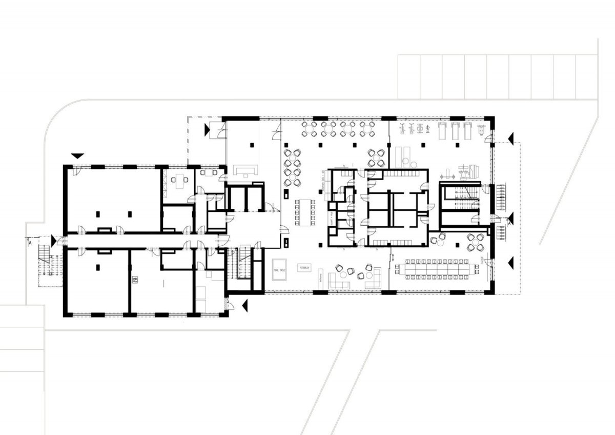 Domeq, Studio Acht / Václav Hlaváček, půdorys 1NP