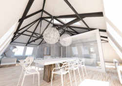 Marek Svoboda, Podkrovní byt Praha 7, vizualizace - foto