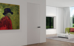 Dveře se skrytými zárubněmi jsou elegantním řešením pro minimalistické interiéry.