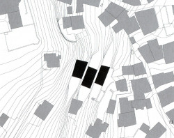 Bytový komplex v Samedanu, Mierta & Kurt Lazzarini Architekten, situace