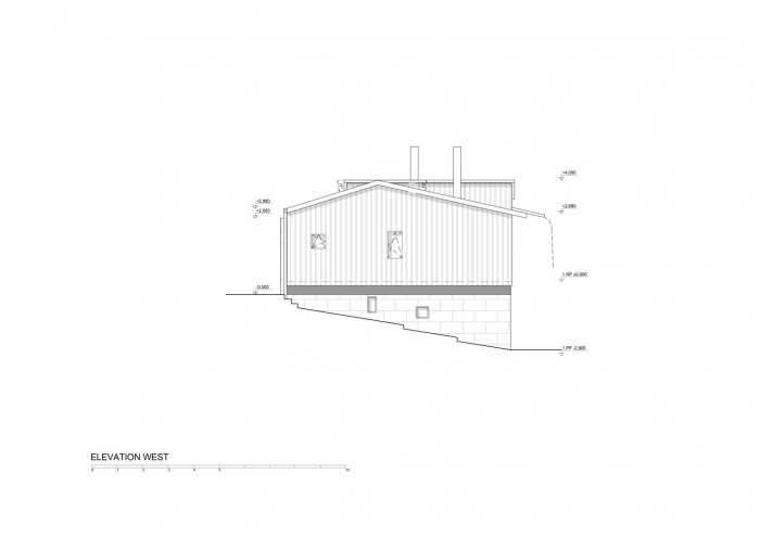 Dům za zdí, západní pohled, Mjölk architekti