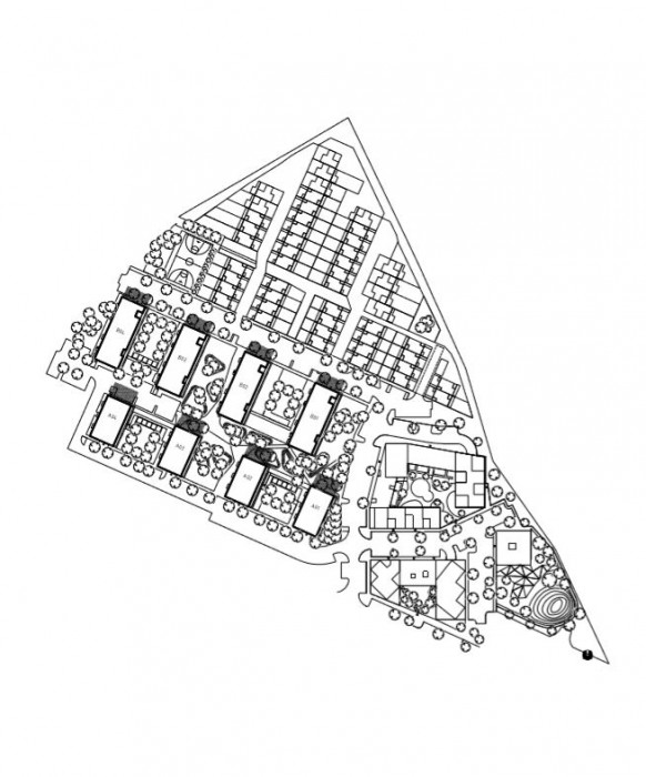 Nová Terasa 2, situace, Vallo Sadovsky Architects