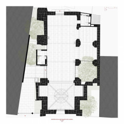 Rekonstrukce gotického kostela Santa María ve Španělsku, AleaOlea architecture & landscape, půdorys