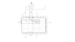 Půdorys 2. NP (Port 1560, Domy Architects)