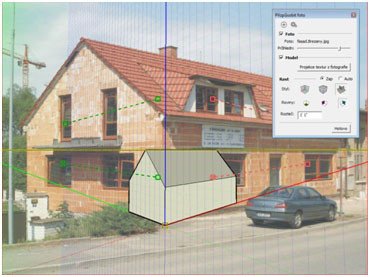 SketchUp - zákres do fotografie
