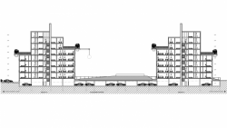Bytový dům N!DO, řez, Grido architekti