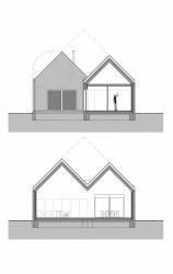 Dom Marchegg, řez, Michal Vacho, Jaro Krobot / interiér Eva Kudláčová