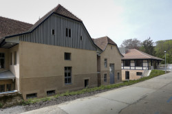 Severní pohled na objekt Sirných a slatinných lázní (Sluneční lázně v Luhačovicích, TRANSAT architekti)