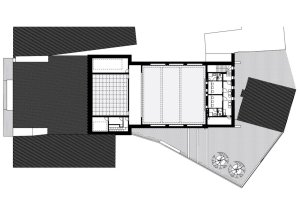 KINONEKINO, půdorys 2 NP, XTOPIX architekti/ Simona Ledvinková
