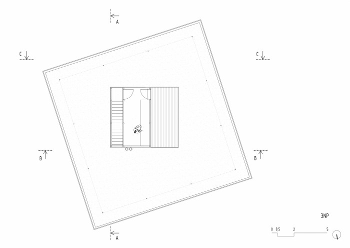 Lazy House, půdorys 3 NP, petrjanda/brainwork