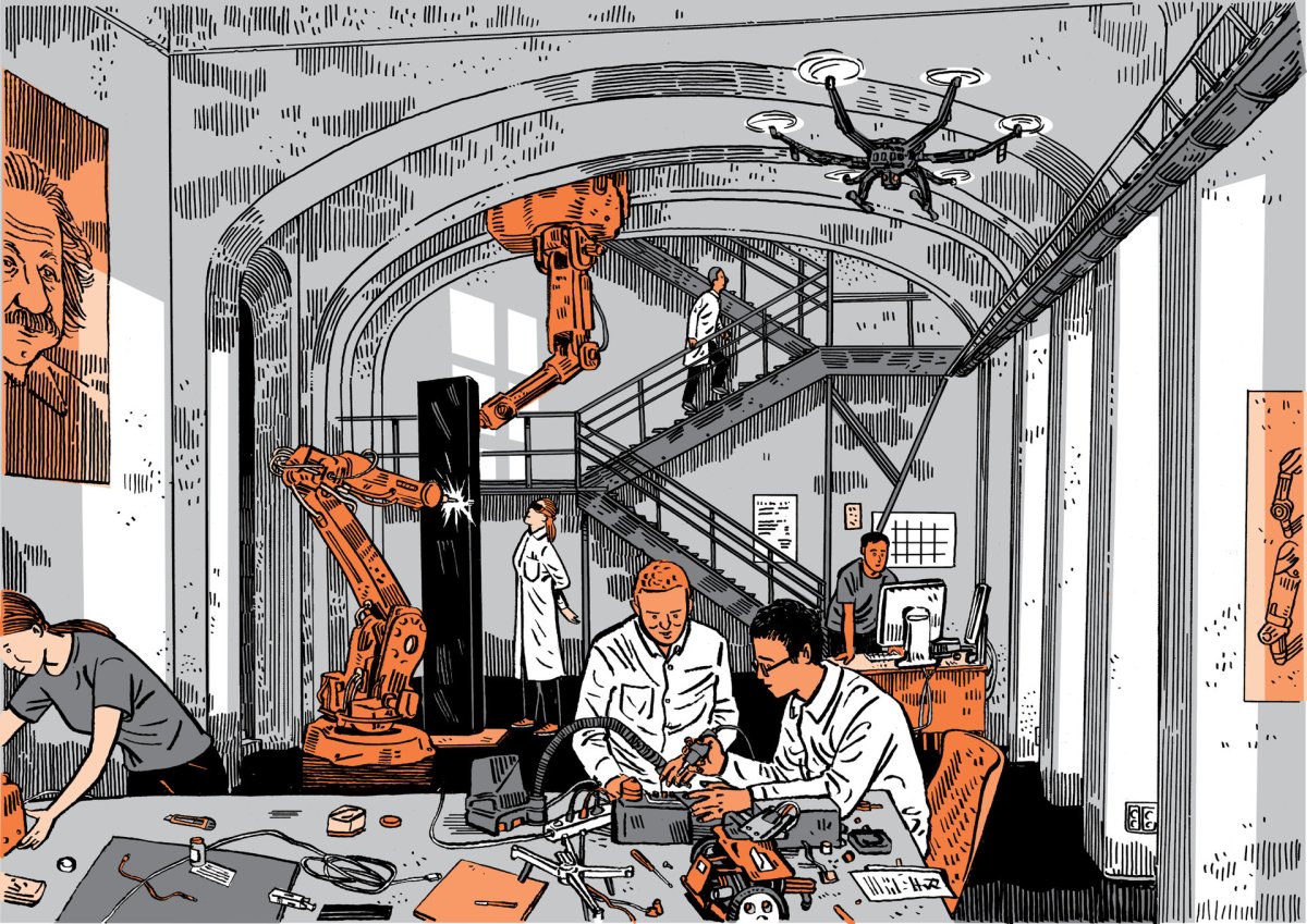 Ilustrace Alexeye Klyuykova pro Kampus Hybernská