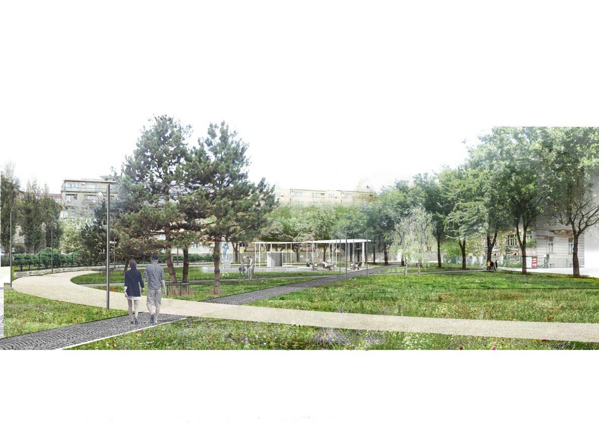Landererov Park, vizualizace, fbcc architecture