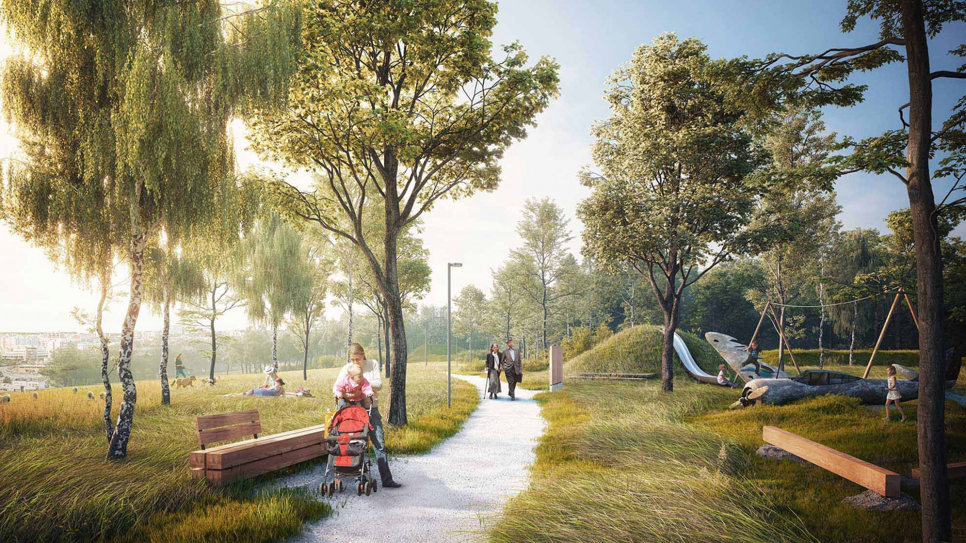 Urbanisticko-krajinářská studie Vidoule (ne)změněná. Zdroj: Studio Reaktor