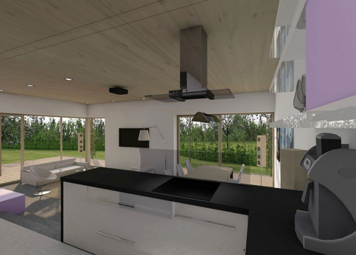 ARCHCON atelier, Dům na větrném kopci, vizualizace - foto