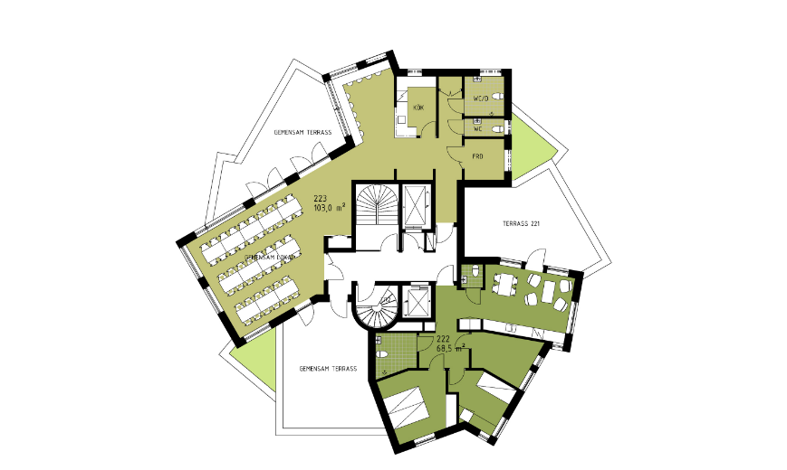Top floor plan