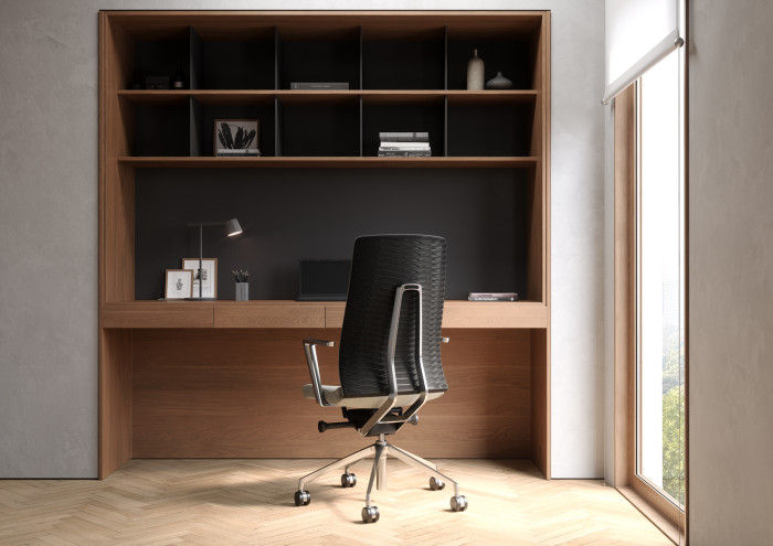 Otočná pracovní židle FollowMe, navržená německým designérem Andreasem Krobem