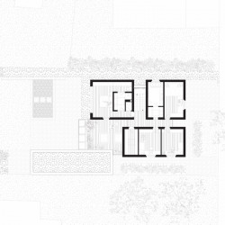 Rodinný dům Lhotka, půdorys 2 NP, SOA architekti