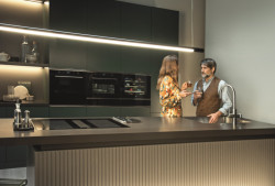 Odsavač par integrovaný do indukční varné desky Mythos 2Gether Icon Steel Franke