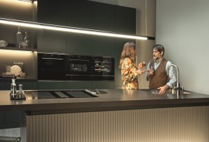 Odsavač par integrovaný do indukční varné desky Mythos 2Gether Icon Steel Franke