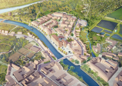 Pardubice: Mlýnský ostrov / 1. místo // UNIT architekti, nadhled – foto