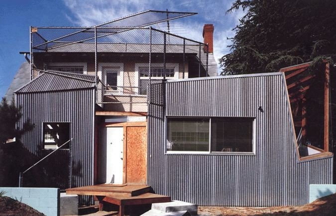 Vlastní dům Franka Gehryho v Santa Monice, dokončen 1978